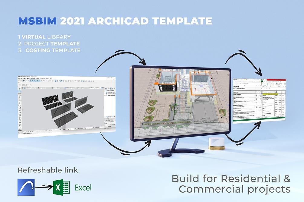 ArchiCAD Professional Template + Cost Estimating Pack